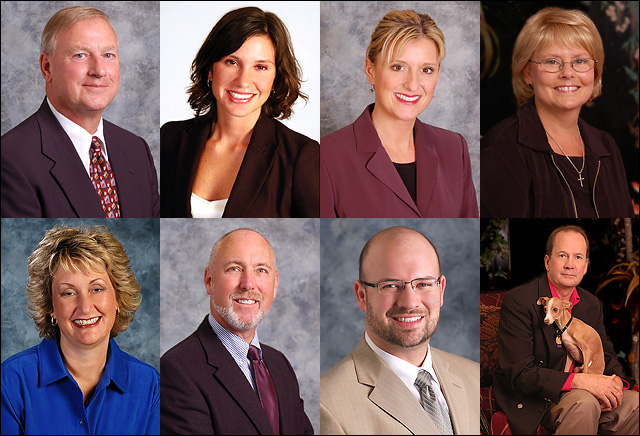 Eight business portraits by Dave Scott Photographic, Lawrence County, Tennessee